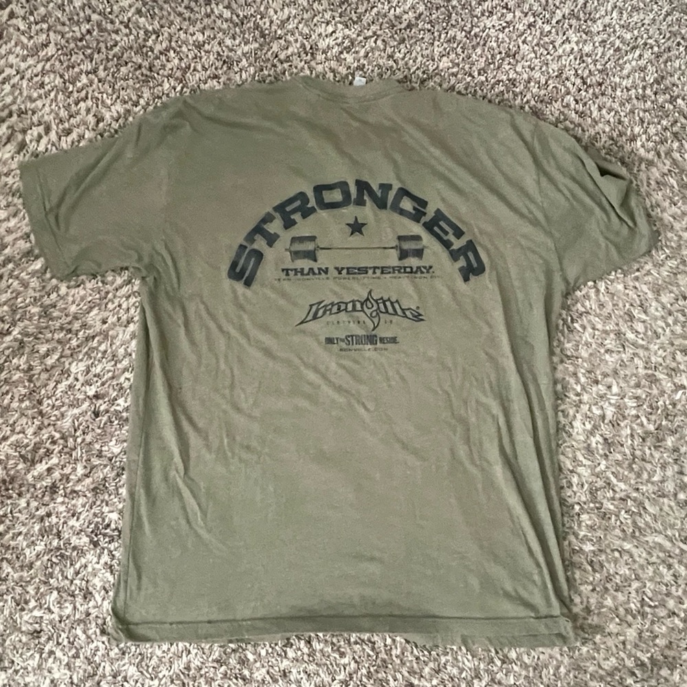 Ironville stronger than yesterday shirt